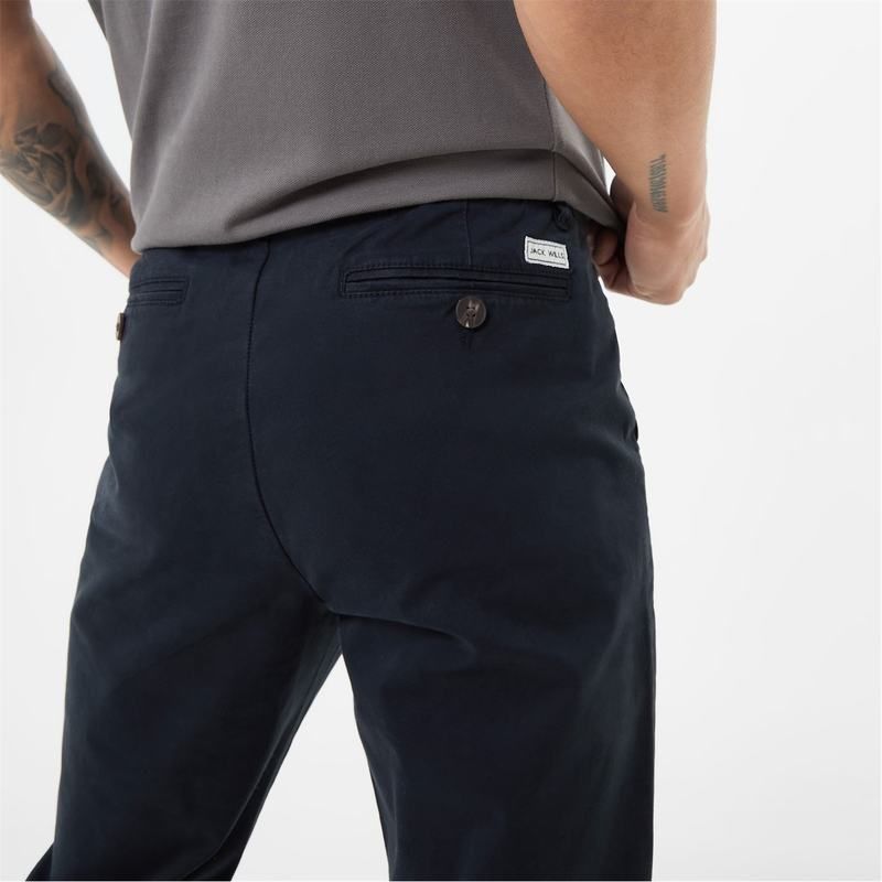 ジャック ウィルス メンズ ボトムス カジュアルパンツ パンツ Jack Wills Slim Chino Trousers Black ブラック
