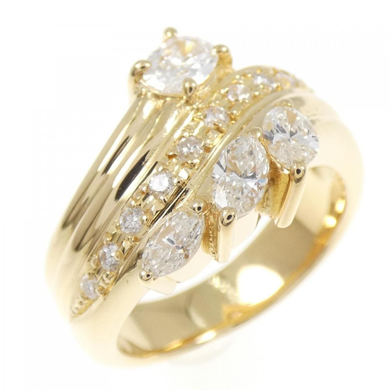 K18YG ダイヤモンド リング 0.774CT
