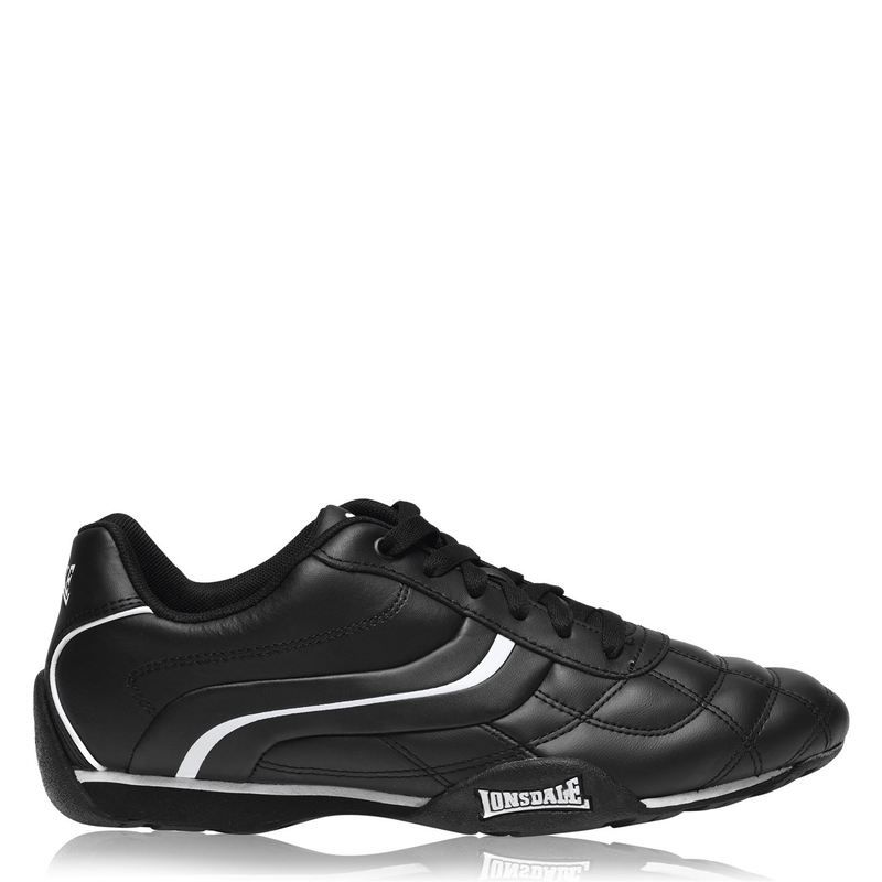ロンズデール メンズ シューズ スニーカー Lonsdale Camden Mens Trainers BlackWhite ホワイト