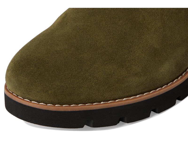 バイオニック レディース シューズ ブーツ・レインブーツ VIONIC Ariana Zip Short Boots Dark Olive Suede オリーブ