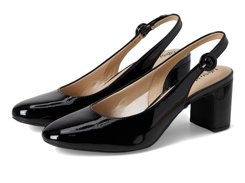 ライフストライド レディース シューズ サンダル LifeStride Tia Black Faux Leather ブラック