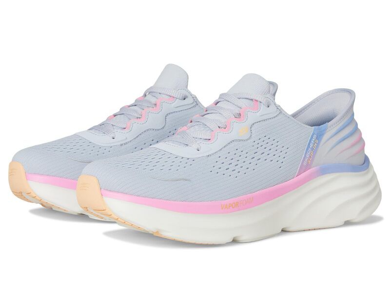 スケッチャーズ レディース シューズ スニーカー SKECHERS DLux Vapor Hands Free SlipINS Light Grey Multi グレー