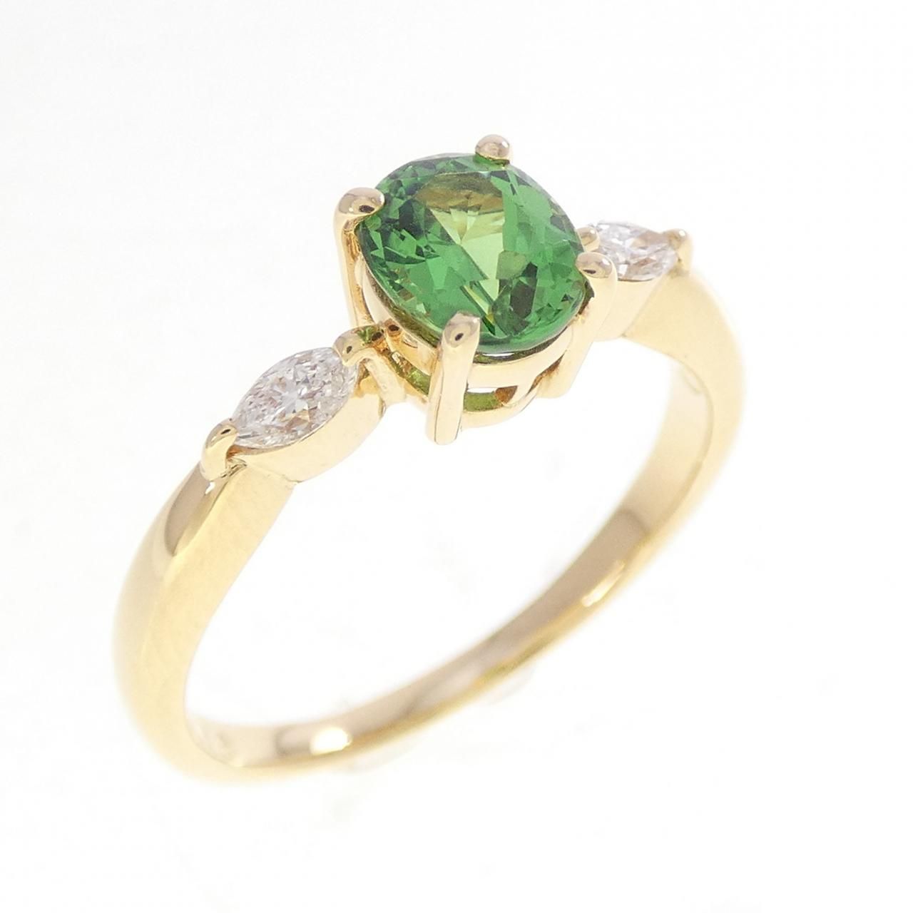 タサキ グリーンガーネット リング 0.78CT