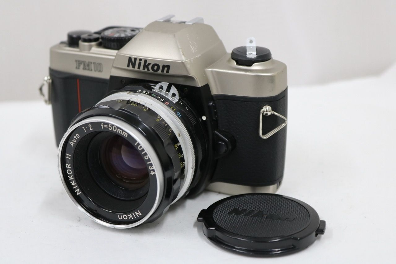 【返品保証】 ニコン Nikon FM10 NIKKOR-H Auto Ai改 50mm F2 ボディレンズセット e14277