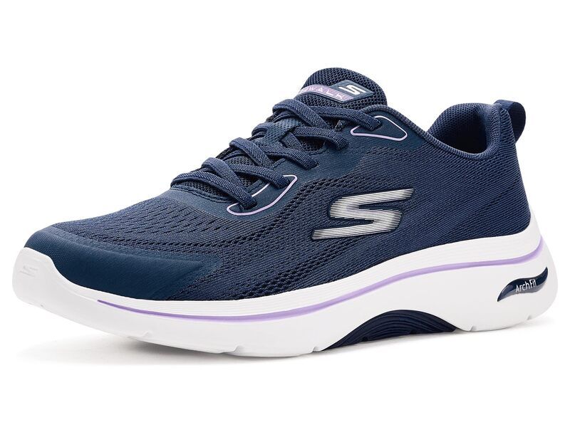 スケッチャーズ レディース シューズ スニーカー SKECHERS Performance Go Walk Arch Fit 20 Cassy NavyLavender ネイビー
