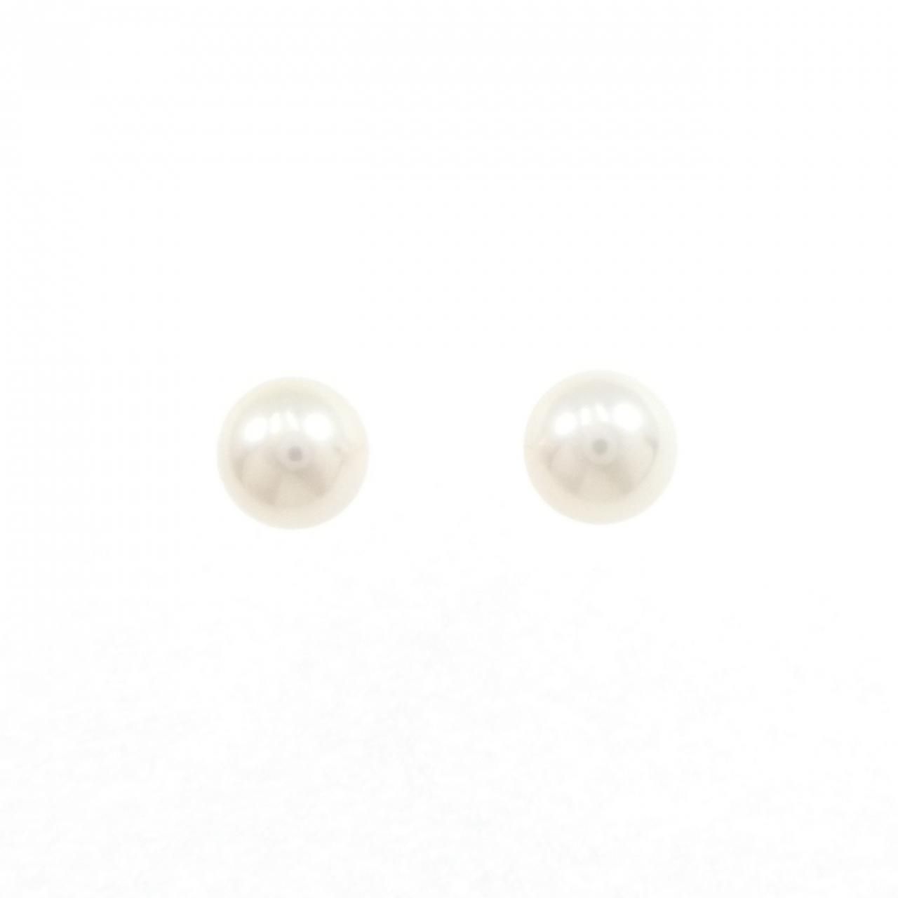K18YG アコヤパール ピアス 6.3mm