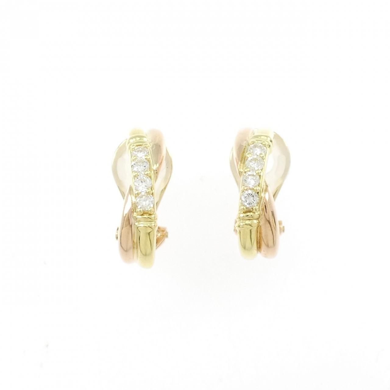 K18YG/K18PG ダイヤモンド イヤリング 0.28CT