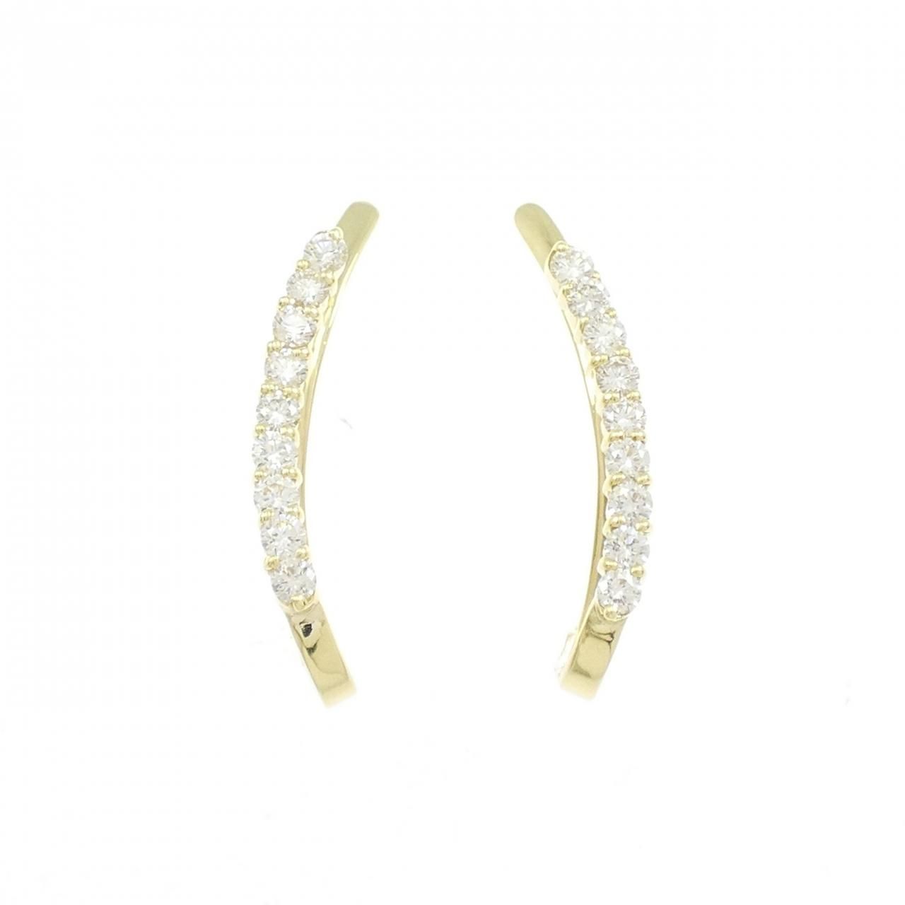 K18YG ダイヤモンド イヤリング 1.00CT