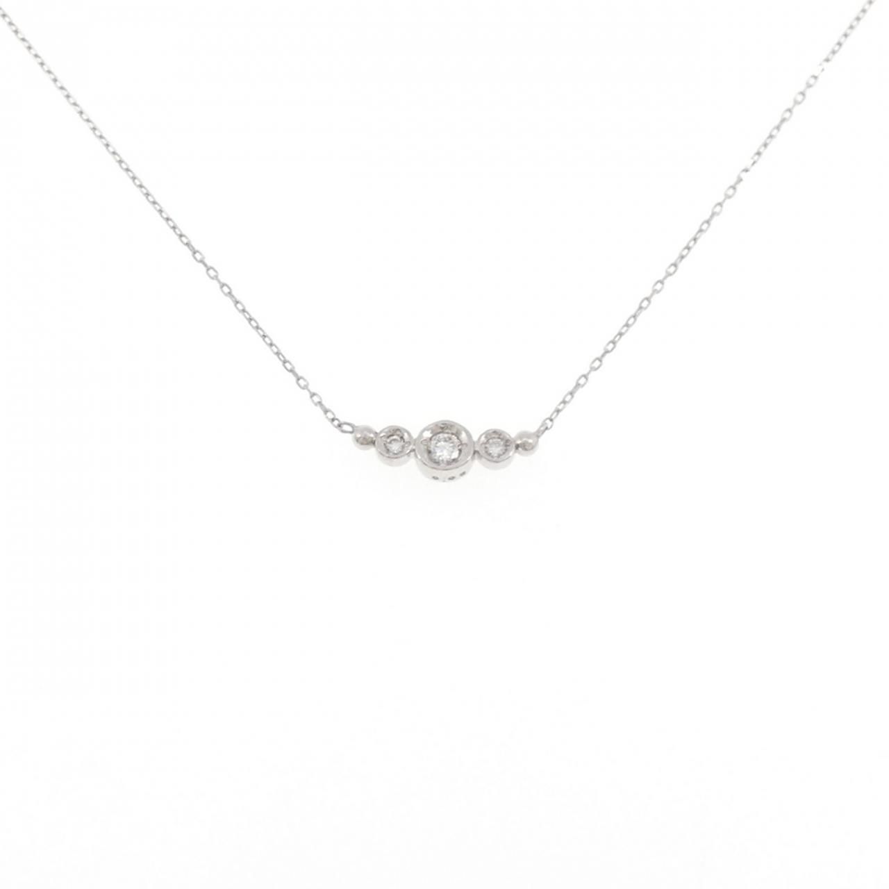 K10WG ダイヤモンド ネックレス 0.05CT
