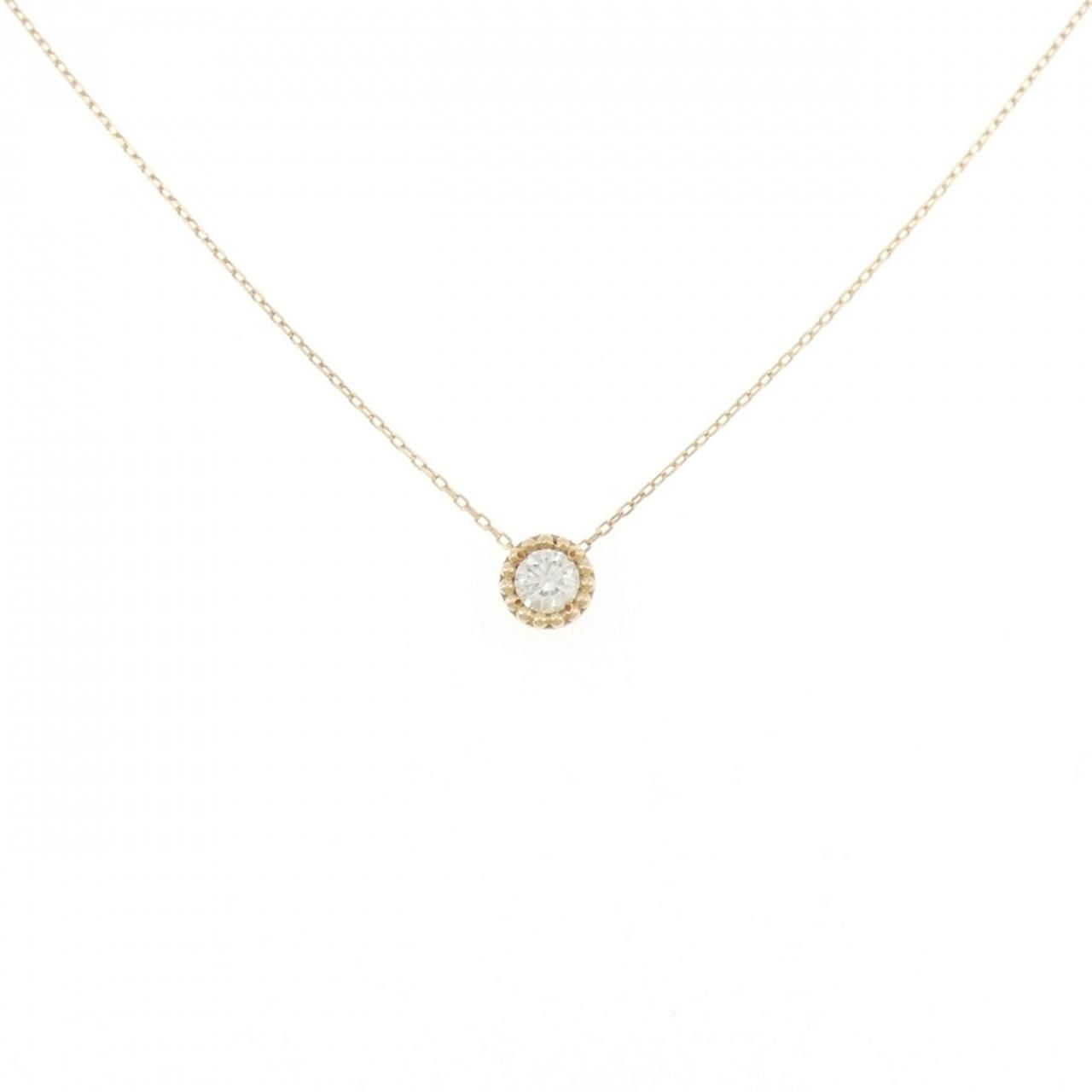 K18YG ダイヤモンド ネックレス 0.10CT