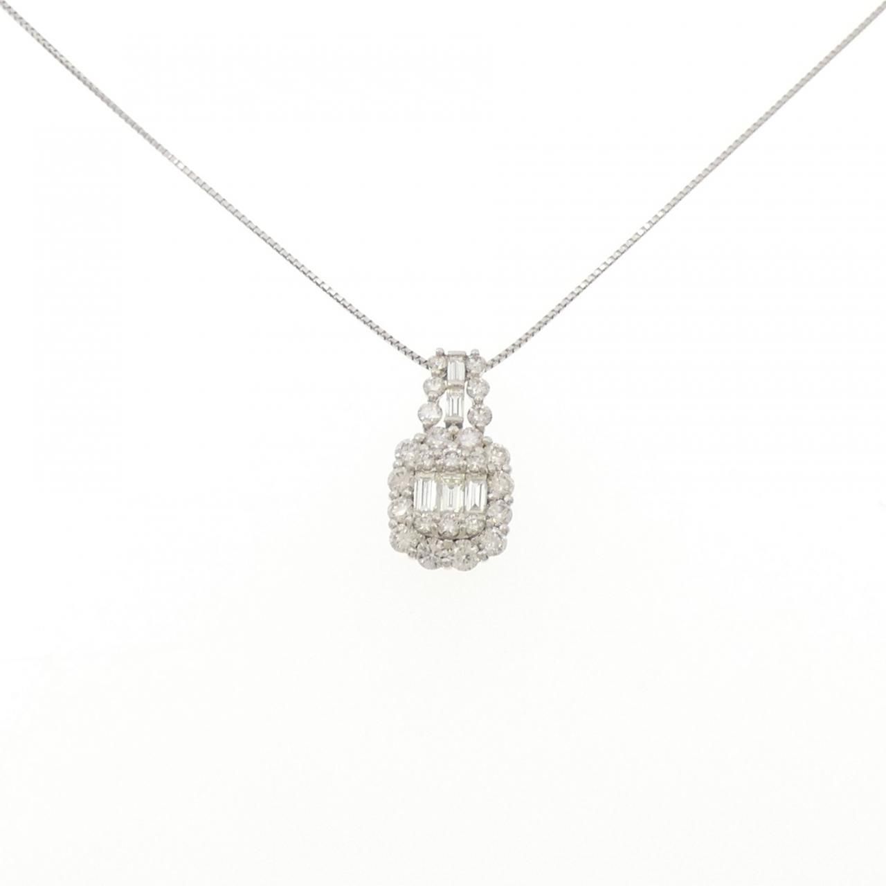 PT900/PT850 ダイヤモンド ネックレス 1.30CT 100,300円