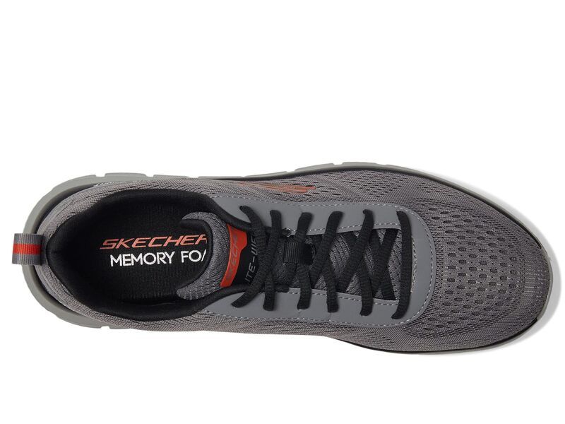 スケッチャーズ メンズ シューズ スニーカー SKECHERS Track Leshur CharcoalOrange チャコール スケッチャーズ メンズ シューズ スニーカー SKECHERS Track Leshur CharcoalOrange チャコール