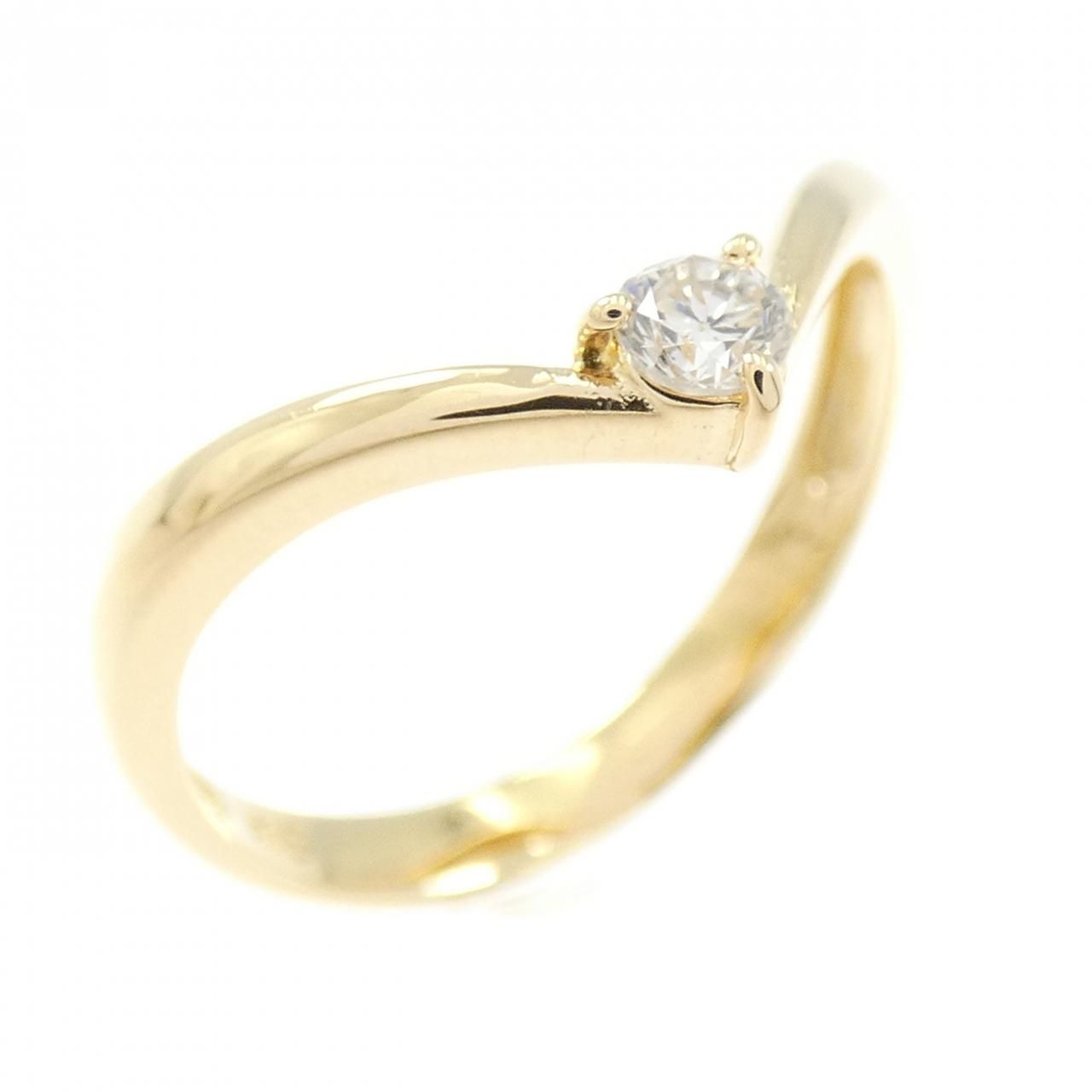 K18YG ダイヤモンド リング 0.10CT