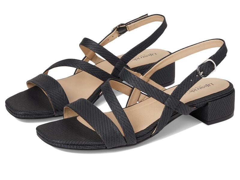ライフストライド レディース シューズ ヒール LifeStride Janet Black Faux Leat ブラック の商品写真
