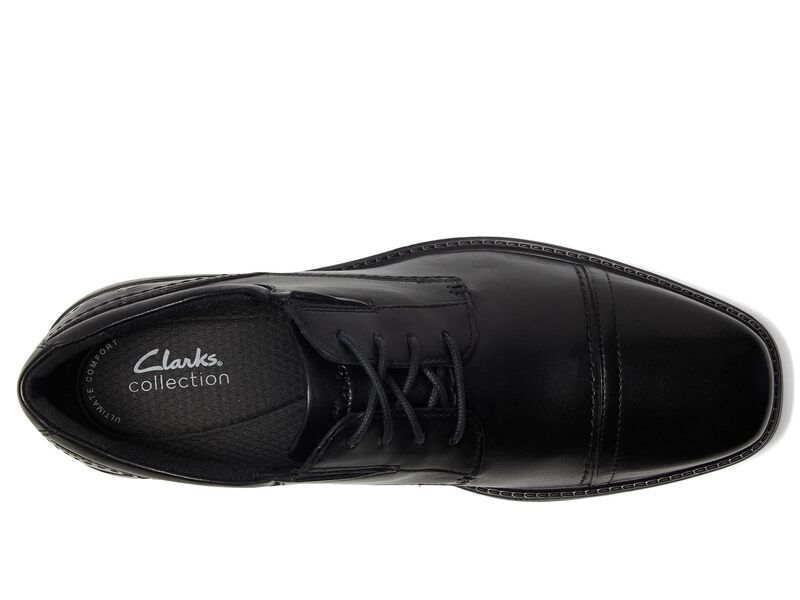 クラークス メンズ シューズ オックスフォード キャップ Clarks DressLite Cap Black ブラック