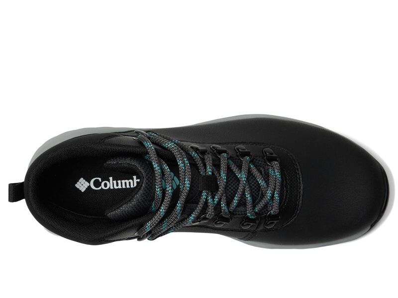 コロンビア レディース シューズ ブーツ・レインブーツ レザー Columbia Newton Wander Leather BlackTeal ブラック