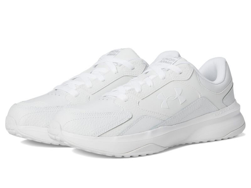 アンダーアーマー メンズ シューズ スニーカー レザー Under Armour Edge Leather WhiteWhiteHal ホワイト
