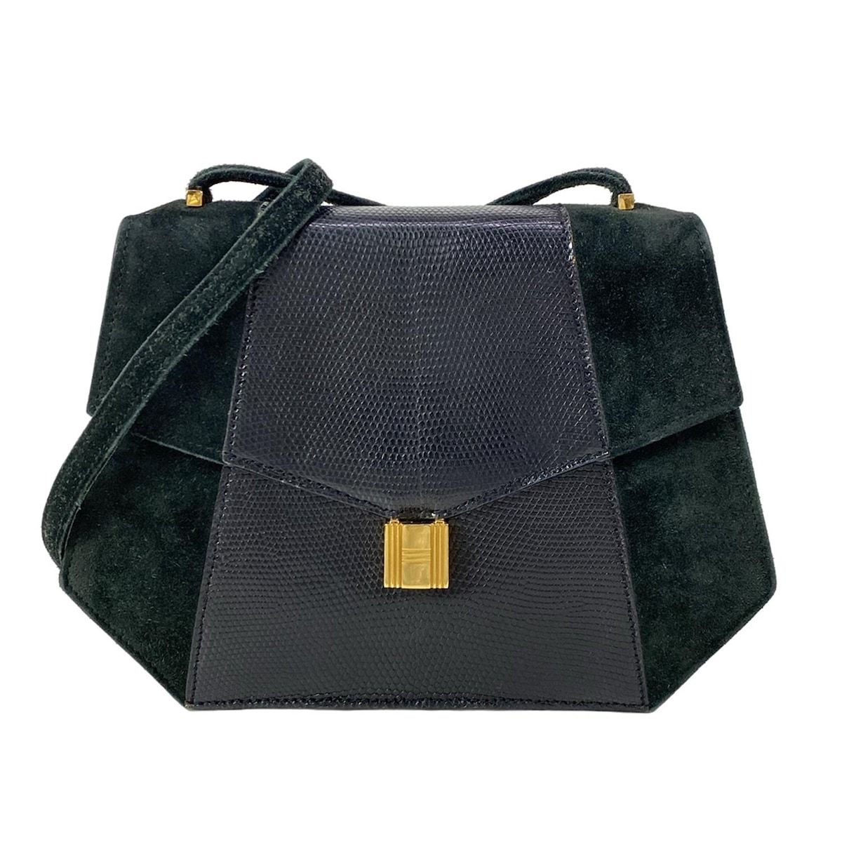 HERMES(エルメス) ショルダーバッグ ラプソディ 黒 カデナ/ゴールド金具