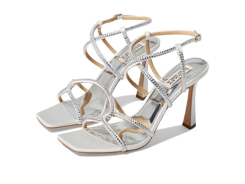バッジェリーミシュカ レディース シューズ サンダル Badgley Mischka Brooke Soft White ホワイト