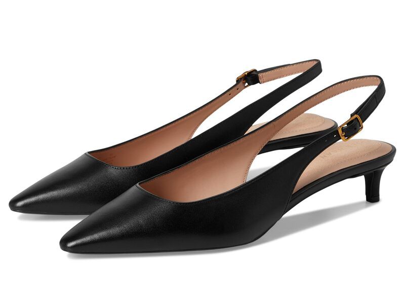 コールハーン レディース シューズ ヒール Cole Haan Goto Jocelyn Slingback Pumps Black Leather ブラック