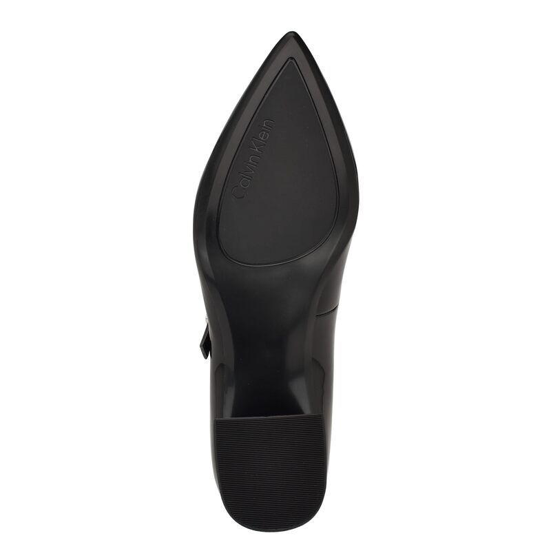 カルバンクライン レディース シューズ ヒール Calvin Klein Leora Black Patent ブラック