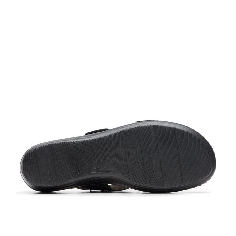 クラークス レディース シューズ ヒール Clarks Merliah Raelyn Black Leather ブラック