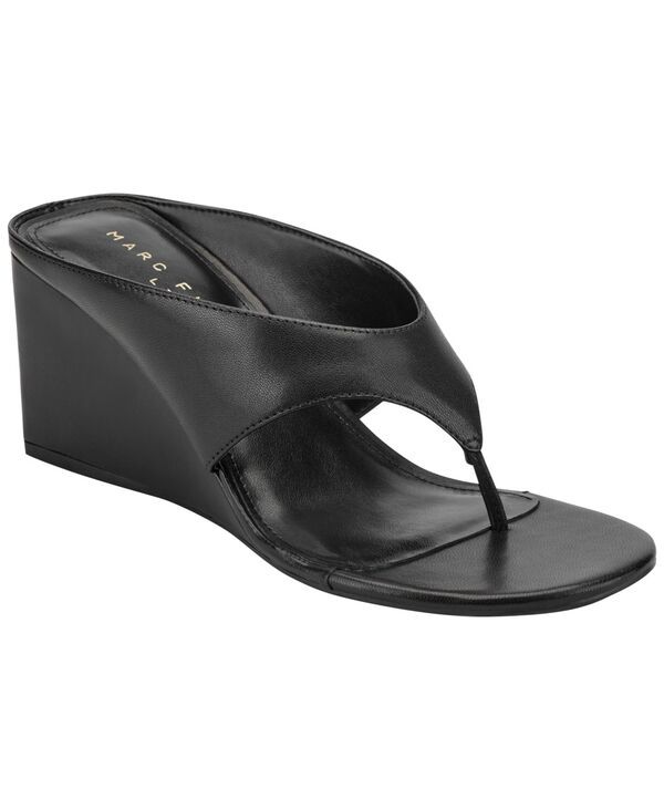 マーク・フィッシャー レディース シューズ スリッポン・ローファー サンダル Marc Fisher LTD Womens Udena SlipOn Wedge Dressandals Black L