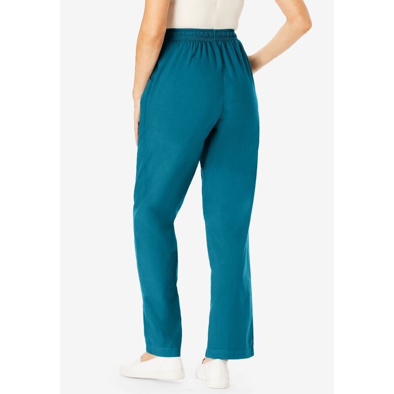 ウーマン ウィズイン レディース ボトムス カジュアルパンツ プラスサイズ プチ Woman Within Plusize Petite The Boardwalk Pant New Khaki カー