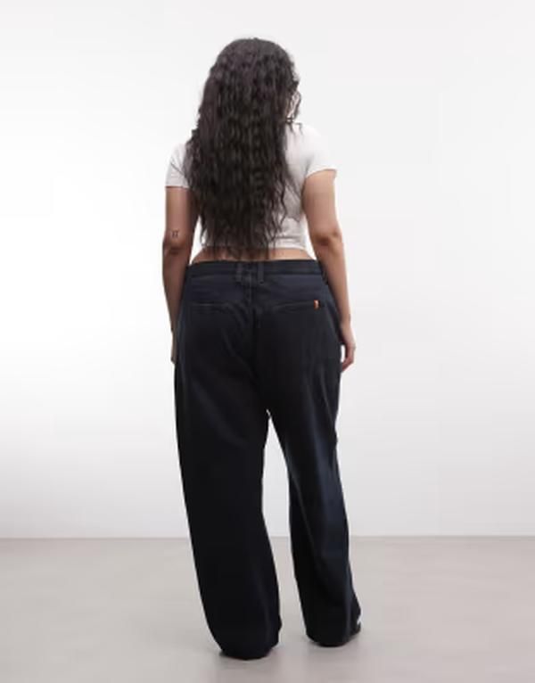 コルージョン レディース ボトムス デニムパンツ プラスサイズ ジーンズ COLLUSION Plus X001 antifit mid rise jeans in dark NAVY ネイビー コルージョン レディース ボトムス デニムパンツ プラスサイズ ジーンズ COLLUSION Plus X001 antifit mid rise jeans in dark NAVY ネイビー