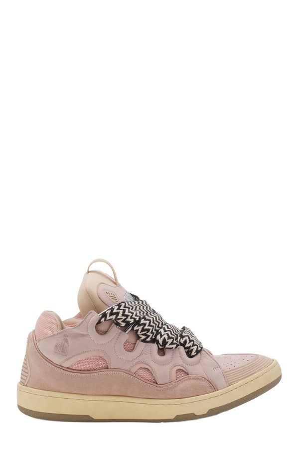 ランバン レディース シューズ スニーカー レザー Lanvin LEATHER CURB SNEAKERS Pale Pink ピンク