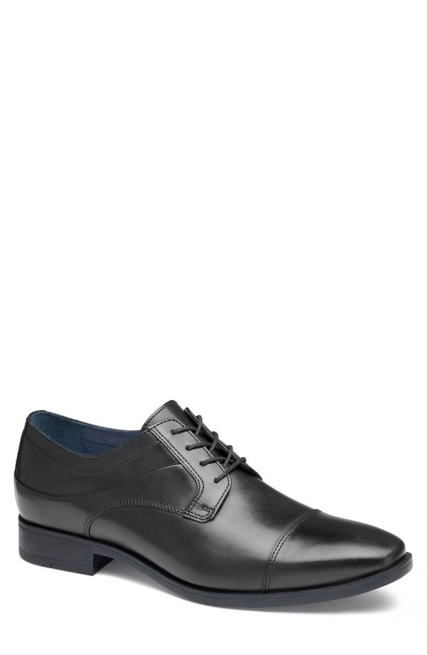 ジョンストンアンドマーフィー メンズ シューズ ダービー キャップ Johnston Murphy Gibbons Cap Toe Derby Black Full Grain ブラック