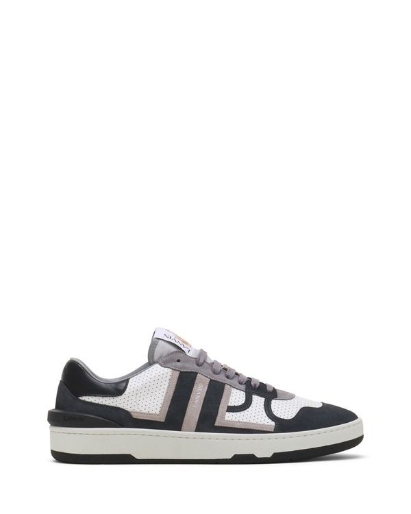 ランバン レディース シューズ スニーカー スエード レザー Lanvin Clay Sneakers In Perforated Leather And Suede Black ブラック