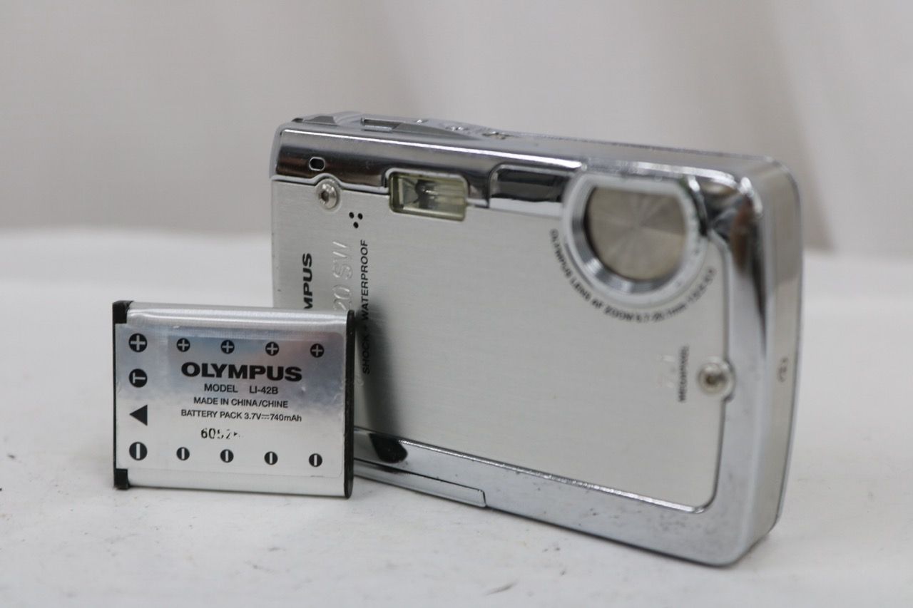【返品保証】 オリンパス Olympus μ 720 SW 3.0x バッテリー付き コンパクトデジタルカメラ e14307