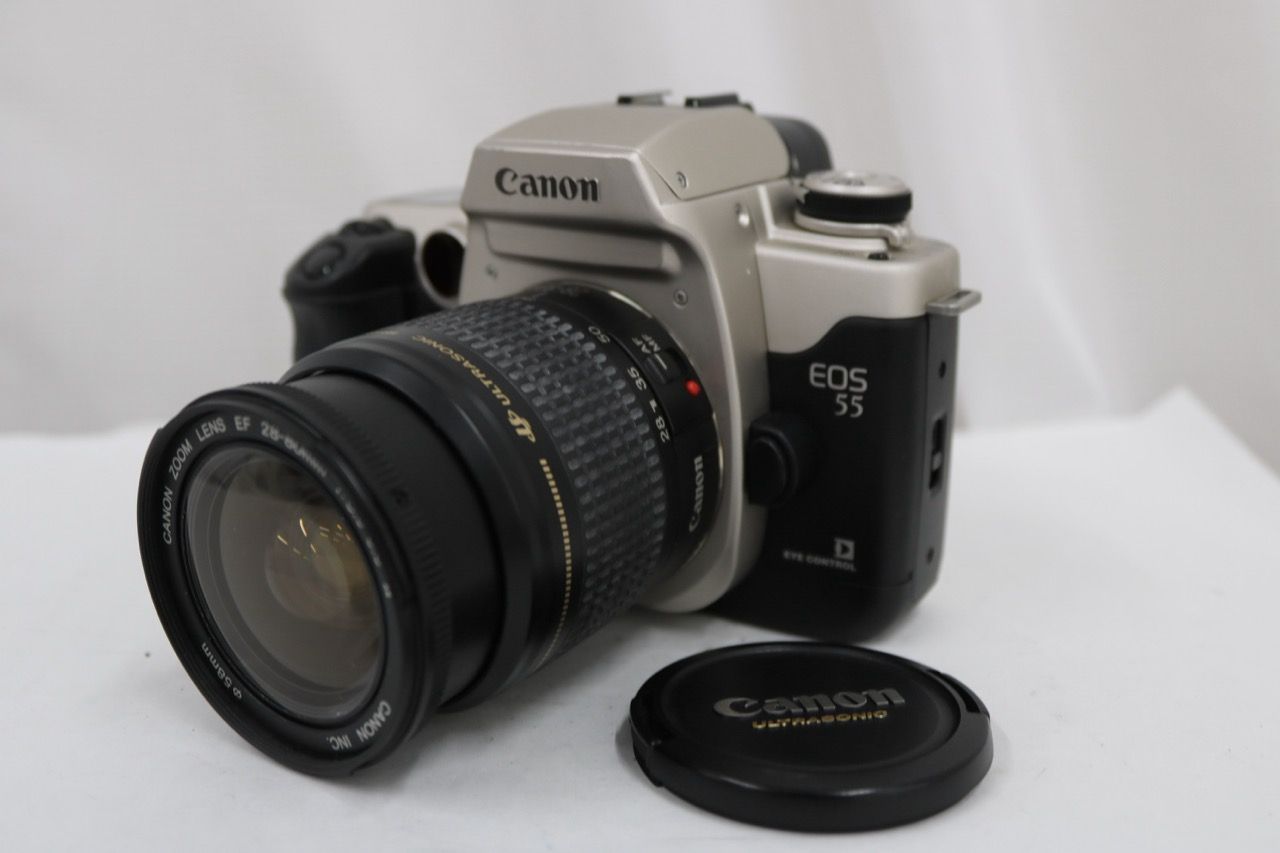【返品保証】 キャノン Canon EOS 55 EF 28-80mm F3.5-5.6 Ⅳ ボディレンズセット e14319