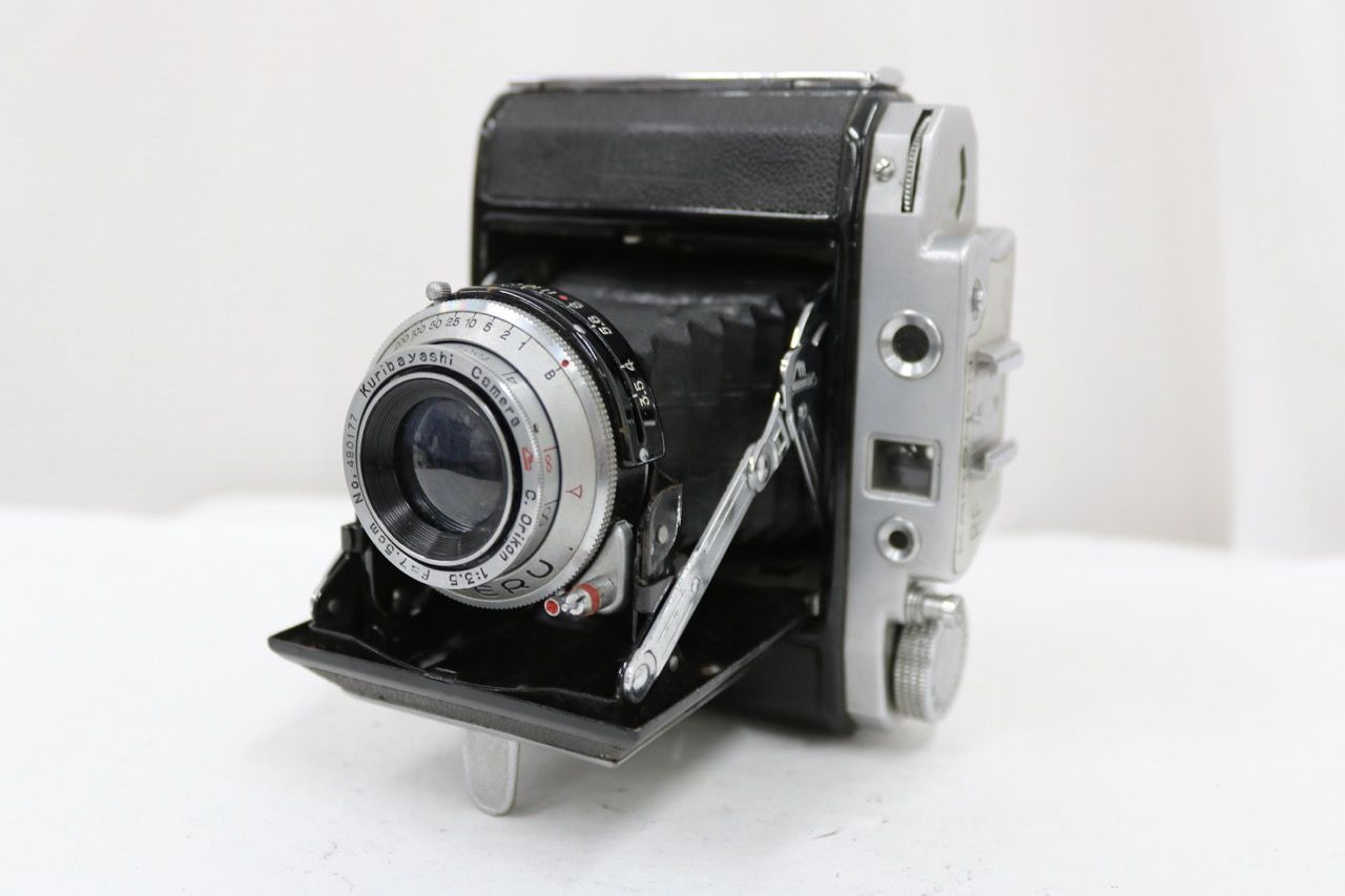 【返品保証】 KARORON C.Orikon 7.5cm F3.5 蛇腹カメラ e14327