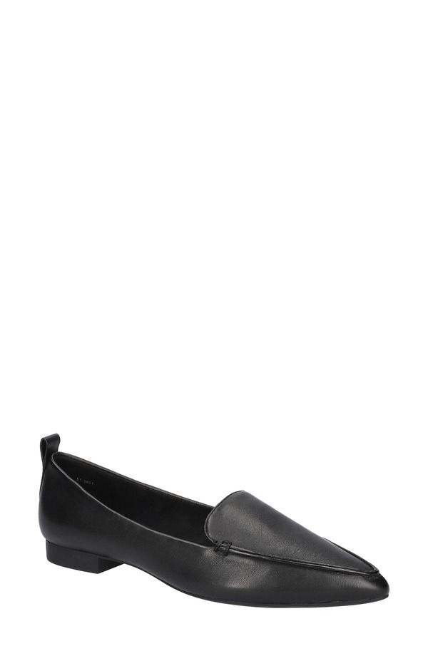 ベラヴィータ レディース シューズ スリッポン・ローファー Bella Vitalessi Pointed Toe Loafer Black Leather ブラック