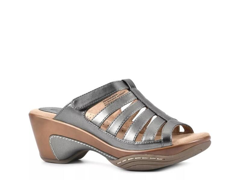 ホワイトマウンテン レディース シューズ サンダル プラットフォーム White MountainValencia Platform Sandal Pewter ピューター