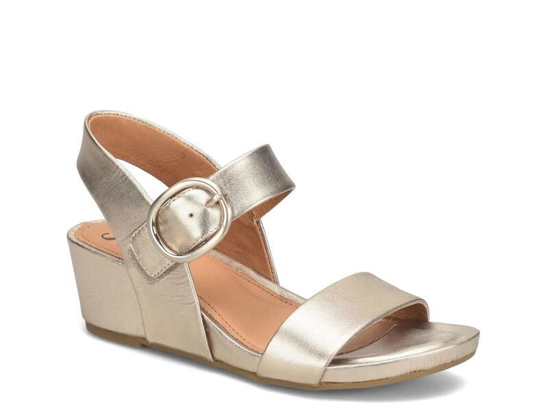 ソフト レディース シューズ サンダル SofftVaya Wedge Sandal Gold Metallic ゴールド