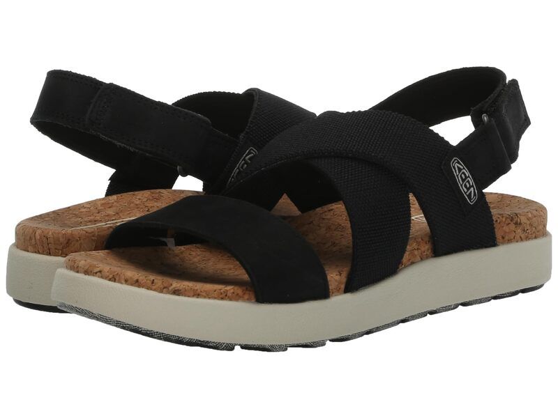 キーン レディース シューズ サンダル KEEN Elle Crisscross BlackBirch ブラック