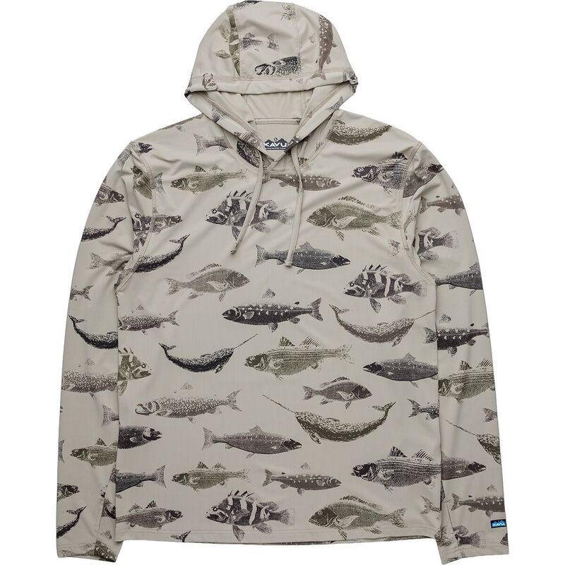 カブー メンズ トップス シャツ パーカー KAVU Sunday Hoodie Mens Fish Big