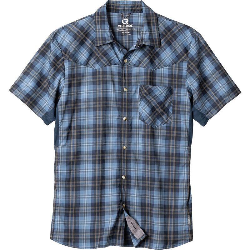 クラブライド メンズ トップス Tシャツ ジャージー Club Ride Apparel Newest Jersey Mens Indigo Plaid インディゴ