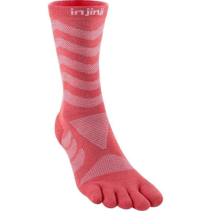 インジンジ レディース アンダーウェア 靴下 Injinji Ultra Run Crew CoolMax Sock Womens Coral コーラル