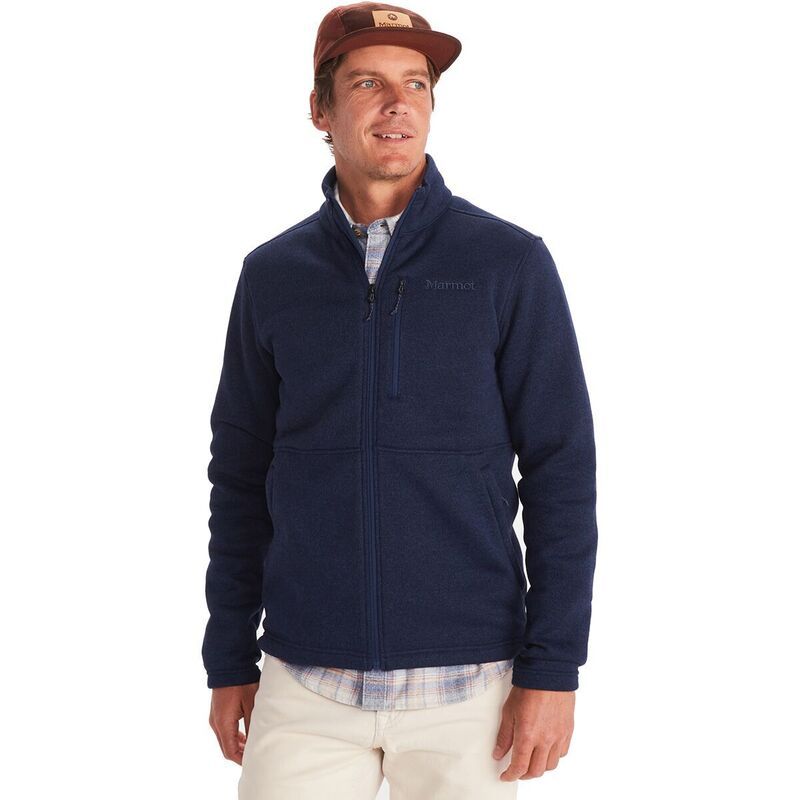 マーモット メンズ アウター ジャケット・ブルゾン フリース Marmot Drop Line Fleece Jacket Mens Arctic Navy ネイビー