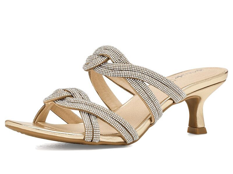 ライフストライド レディース シューズ ヒール サンダル LifeStride Nightout Slide Sandals Gold ゴールド
