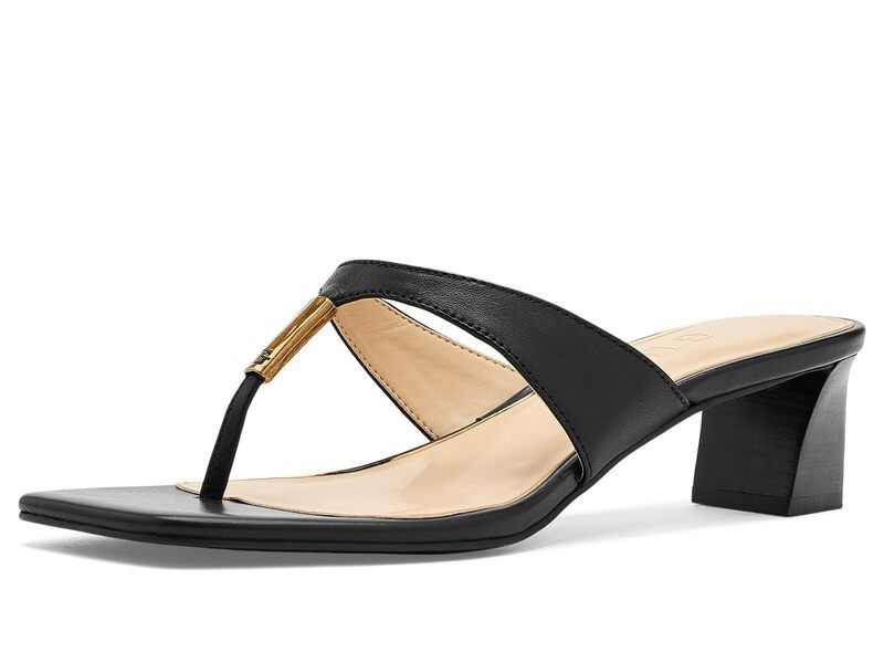 ゲス レディース シューズ ヒール GUESS Yaiza Black Leather ブラック