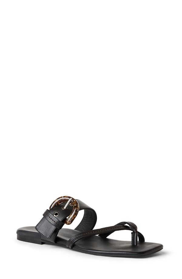 アクアタリア レディース シューズ サンダル Aquataliasti Weatherproof Slide Sandal Black Leather ブラック