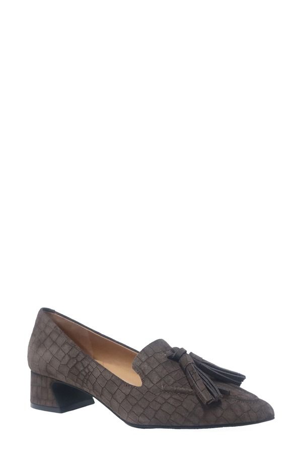 ジェントルソウルズ レディース シューズ ヒール Gentle Souls Glova Tassel Pump Chocolate Suede チョコレート