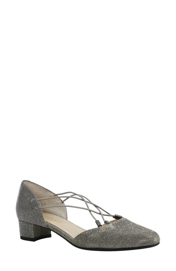 ジェイレニー レディース シューズ ヒール J Rene Pumpewter Glitter Fabric ピューター