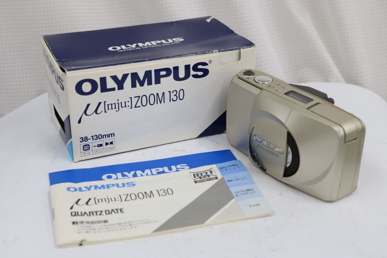 返品保証】 【元箱付き】オリンパス Olympus μ mju ZOOM 130 38-130mm