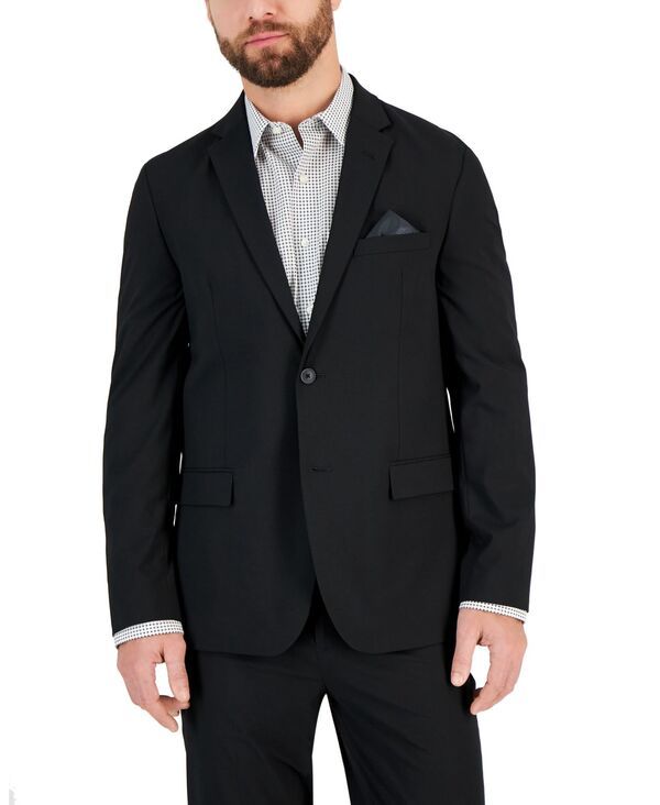 ヴィンスカムート メンズ アウター ジャケット・ブルゾン Vince Camuto MenslimFit Spandex SuperStretch Suit Jacket Black ブラック